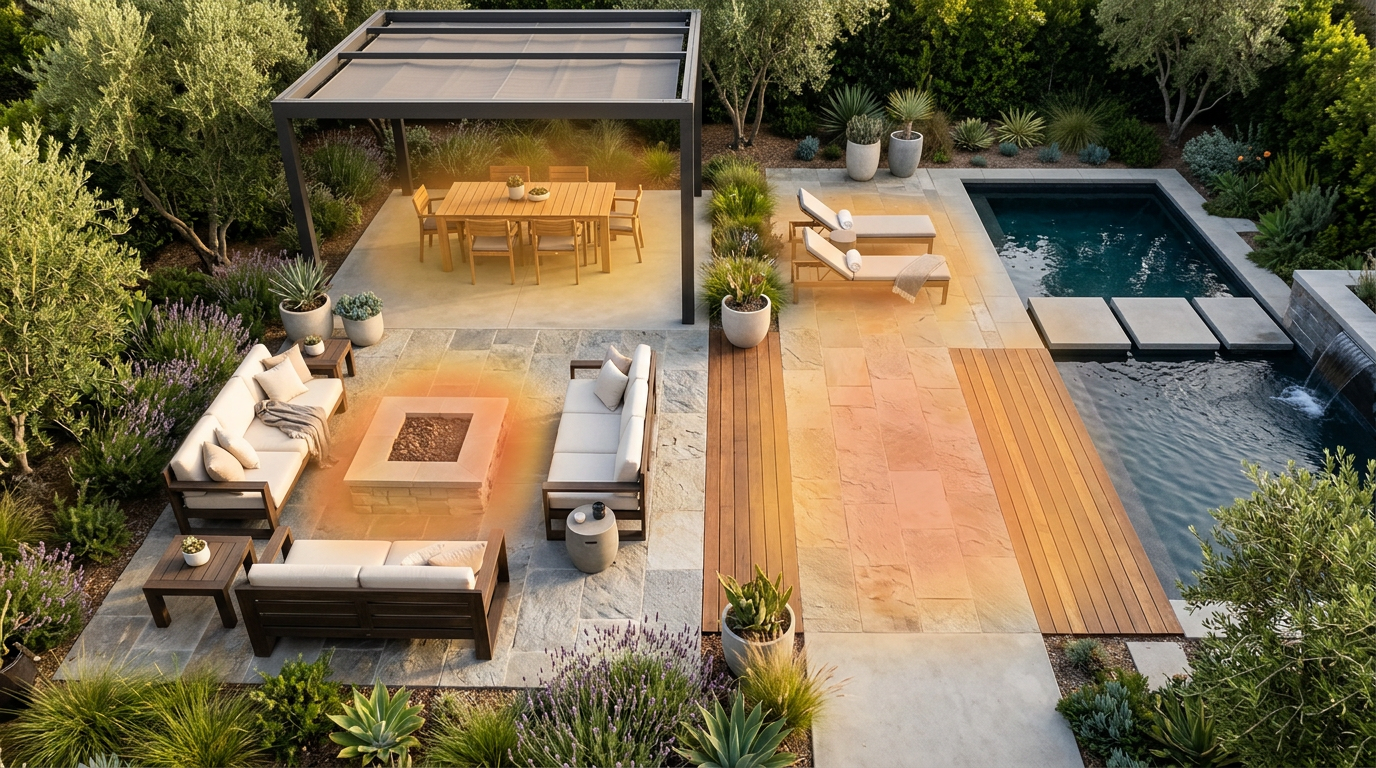 Visualización de confort térmico en espacio exterior